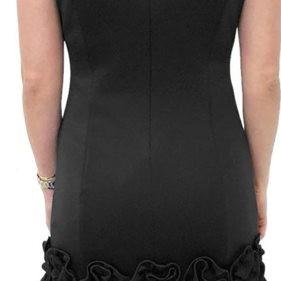 Donna Ricco V-Neck ruffle ham sleeveless dress. Size 6. - Picture 5 of 7